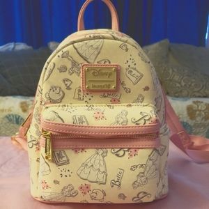 Loungefly Beauty and the Beast mini backpack.